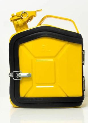 Канистра подарочный набор водителю для алкоголя на 5л. "bmw" желтый