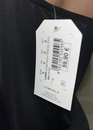 Женская качественная длинная черная ночная рубашка s3 фото