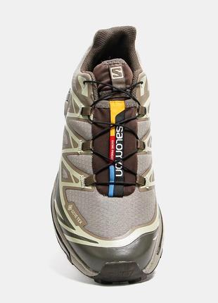 Salomon xt-6 gore-tex brown3 фото