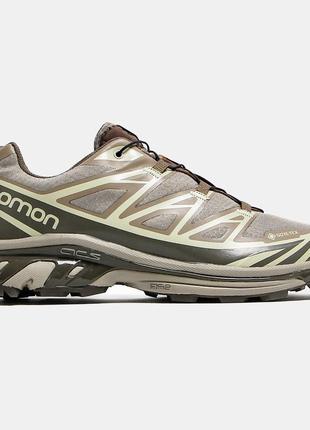 Salomon xt-6 gore-tex brown7 фото