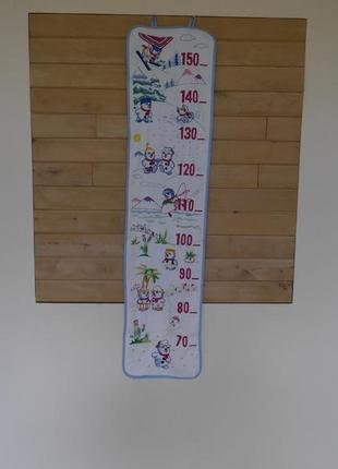 Скатерть декоративная вышитая для замера роста ребенка 101х241 фото