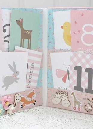 Большой альбом для девочки , фотоальбом скрапбукинг для девочки