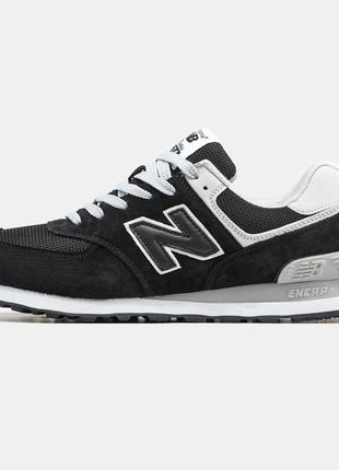 Мужские кроссовки нью беланс 574 чёрные / new balance 5749 фото