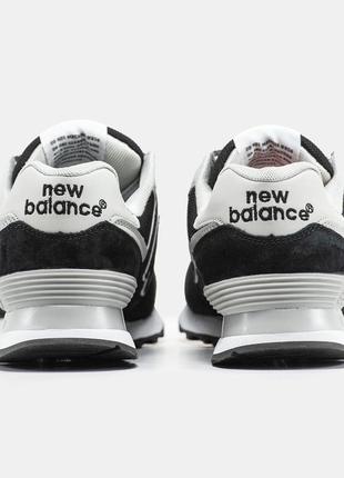 Мужские кроссовки нью беланс 574 чёрные / new balance 5746 фото