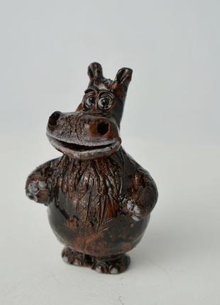 Фигурка бегемота hippopotamus handmade фігурка бегемотика2 фото