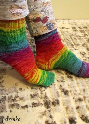 Тонкі зимові шкарпетки.4 фото