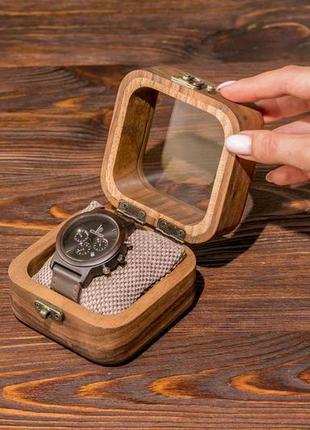 Цілісна скринька для одного годинника зі скляною кришкою | eb-14.1.1