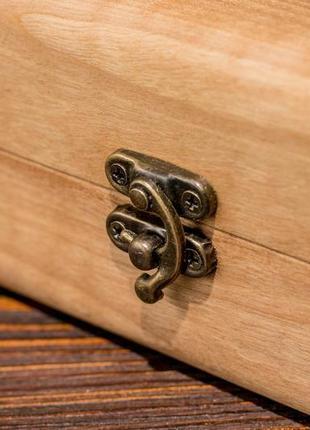 Шкатулка из дерева для двух часов с деревянной крышкой | eb-14.2.2