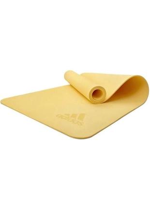 Килимок для йоги adidas premium yoga mat жовтий уні 176 х 61 х 0,5 см adyg-10300yl