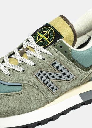 Мужские кроссовки нью беленс 574 new balance 574 x stone island3 фото