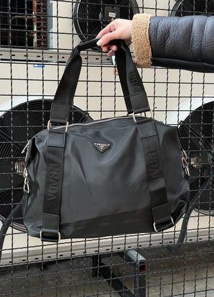 Сумка женская в стиле prada sport black7 фото