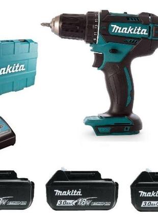 Шурупокрут акумуляторний makita ddf482rfe3 (62 нм, 1.5-13 мм, lxt)