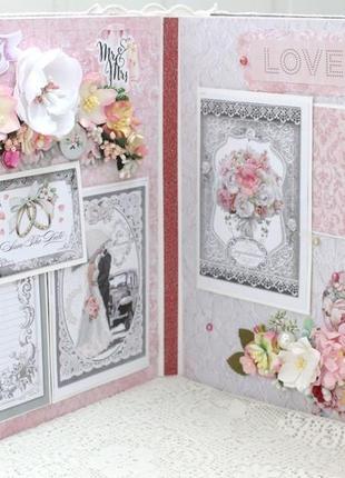 Великий весільний альбом, скрапбукінг весільний фотоальбом в наявності