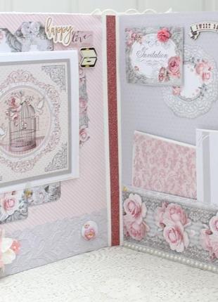 Великий весільний альбом, скрапбукінг весільний фотоальбом в наявності