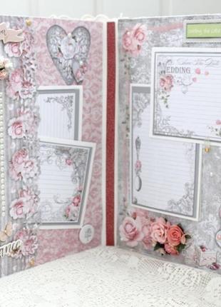 Великий весільний альбом, скрапбукінг весільний фотоальбом в наявності