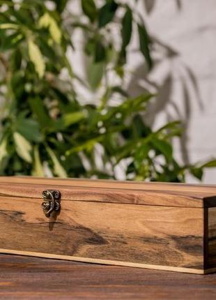 Футляр для четырех пар очков ручной работы с деревянной крышкой | eb-15.6