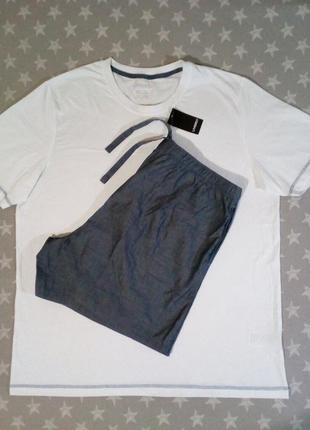 Річний комплект піжама чоловіча домашній костюм livergy німеччина, футболка шорти5 фото