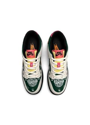 Кроссовки мужские стильные nike sb dunk low x stussy 572 green легкие зеленые спортивные кеды найк летние6 фото