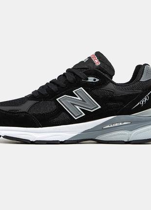 Чоловічі кросівки нью беланс 990 чорні / new balance 9904 фото