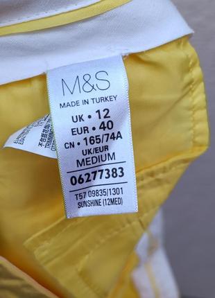 Женские брюки m&amp;s collection желтые коттоновые штаны3 фото