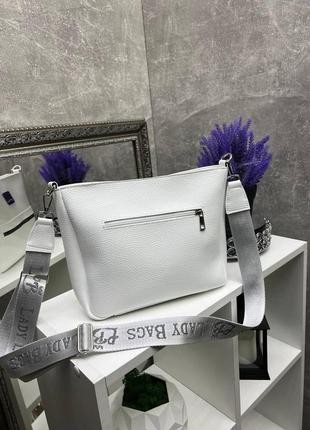 Белая - lady bags - элегантная, стильная, вместительная и практичная сумка (0491)5 фото