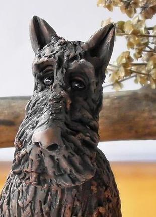 Статуэтка скотч-терьера керамическая подарок любителю собак5 фото