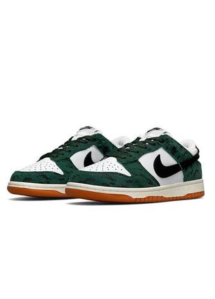 Кроссовки женские стильные nike sb dunk low green snake легкие зеленые спортивные кеды найк летние4 фото