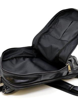 Чоловічий шкіряний рюкзак міський tarwa ga-7340-3md чорний9 фото