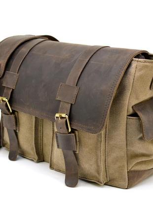 Мужская сумка через плечо из канваса и кожи rsc-6690-4lx tarwa2 фото