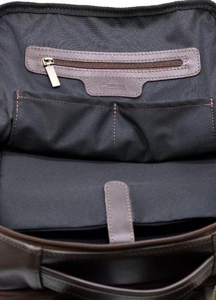 Кожаный мужской рюкзак коричневый tarwa gc-7280-3md8 фото