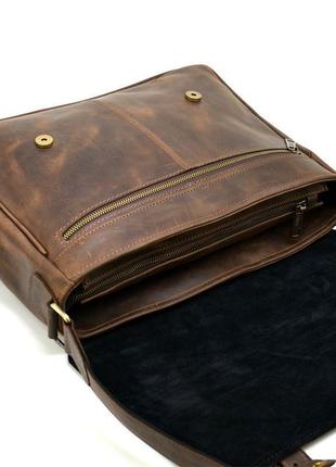 Кожаная сумка через плечо для ноутбука и документов rc-7022-3md tarwa6 фото
