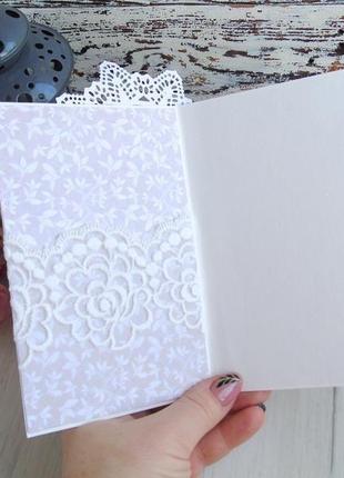 Весільна листівка в крафтово-білому кольорі6 фото