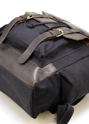 Рюкзак городской, микс канваса и кожи rac-6680-4lx tarwa5 фото