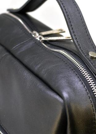 Кожаный рюкзак для ноутбука 15" дюймов ta-1240-4lx в черном цвете7 фото