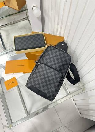 Кожаная сумка рюкзак в стиле louis vuitton