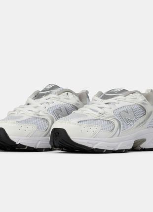 Крутезні кросівки new balance 530 white silver