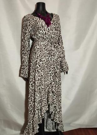 Оригинальное платье леопардовый принт# 503 фото