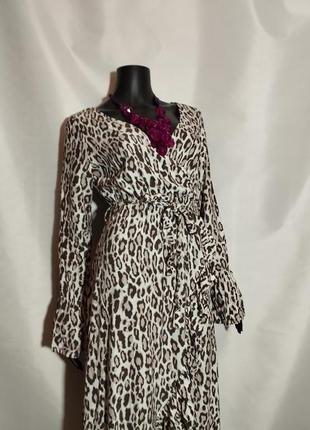 Оригинальное платье леопардовый принт# 505 фото