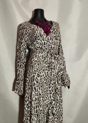 Оригинальное платье леопардовый принт# 504 фото