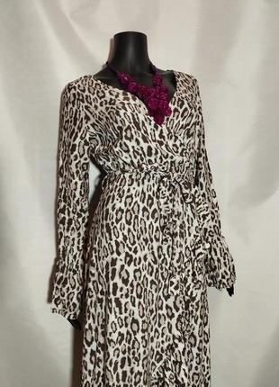 Оригинальное платье леопардовый принт# 506 фото