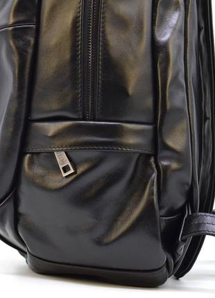 Чоловічий шкіряний рюкзак міський tarwa ga-7340-3md чорний7 фото
