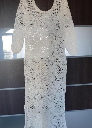 Платье вязаное крючком1 фото