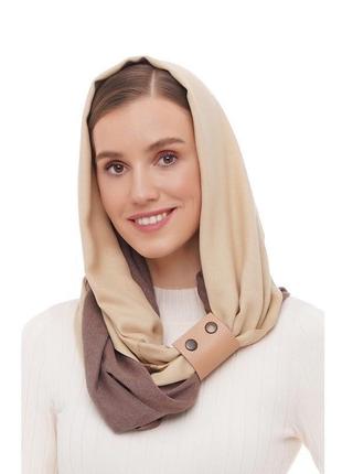 Кашеміровий шарф"мілан ", шарф снуд, шарф бактус, зимовий жіночий шарф, великий жіночий шарф1 фото