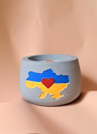 Свічка "з україною в серці"1 фото