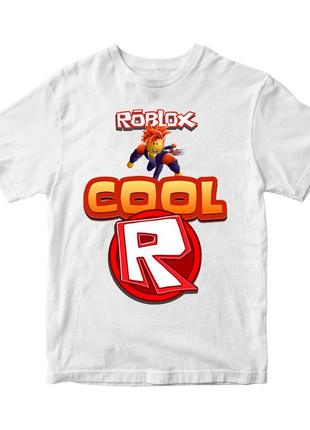Футболка з оригінальним принтом онлан гри roblox "cool r роблокс roblox " push it1 фото