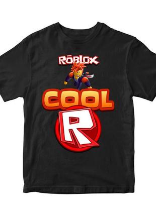 Футболка з оригінальним принтом онлан гри roblox "cool r роблокс roblox " push it2 фото