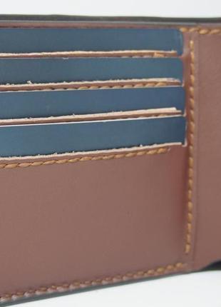 Кожаный кошелек фемида и джокер, кожаный компактный кошелек с рисунком фемиды и джокера5 фото