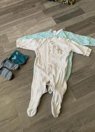 Пакет фірмових речей на немовля комплект костюм туніка чоловічки боліки7 фото
