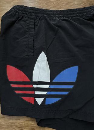 Нейлоновые шорты adidas big logo / big trefoil/ шорты adidas3 фото