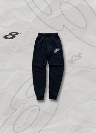 Спортивные штаны nike big logo/ базовые брюки nike logo (drill, fleece)